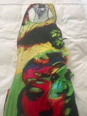Vibrant Multicolor Racerback Maxi Dress
